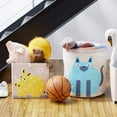 thumbnail image 6 of 3 Sprouts Canvas Storage Bin Laundry and Toy Basket for Baby and Toddlers, Cat, 6 of 6
