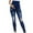 Blue, variant on Hvyesh Maternity Jeans Over The Belly Slim Stretch Maternity Pants Women Casual Maternity Work Pants Skinny High Waist Butt Lift Trouses