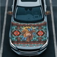 thumbnail image 3 of Yuyamidu Aztec Car Hood Cover Highland Cow Auto Rearview Protection Cover 3 Pack Blue Butterfly Vehicle Front Hood Cover for Car Side Mirror Covers Car Exterior Accessories, 3 of 7