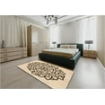 thumbnail image 5 of Ahgly Company Machine Washable Indoor Square Transitional Light Brown Area Rugs, 4' Square, 5 of 7