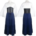 thumbnail image 4 of Vestido largo Victoria Vestido europeo y americano de manga larga Túnica renacentista Vestido medieval, 4 of 6