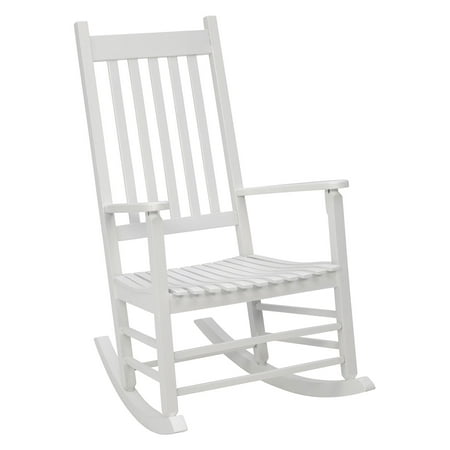 Jack Post Knollwood Mission Rocker in White (Best Front Porch Rockers)