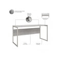 thumbnail image 2 of Hybrid 60W x 24D Computer Table Desk in Platinum Gray - Engineered Wood, 2 of 2