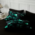 thumbnail image 6 of Flymme Duvet Cover Twin Size 2 Pieces Green Bedding Duvet Cover Set with Pillowcase Geometric Comforter Cover with Zipper Closure Bedroom Decor, 6 of 9