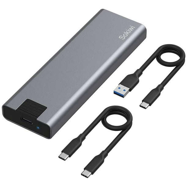 M.2 NVME SSD Enclosure Adapter Tool-Free, USB C 3.1 Gen 2 10Gbps