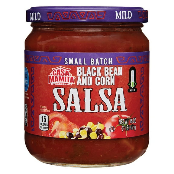 Casa Mamita Black Bean & Corn Salsa 16 oz