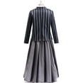 thumbnail image 3 of Girls Stripes School Uniform Pleated Skirt Costume Halloween Outfits Dress up, Black Size 9-10Y, 3 of 8