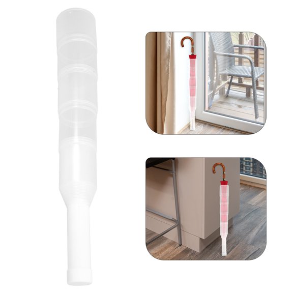 SEWCHICS PVC Umbrella Protective Sleeve Retractable Clear Telescopic Cover