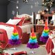 thumbnail image 3 of Mini árbol de mesa HANXIULIN de PVC, pequeño árbol de Navidad artificial con colores arcoíris variados para decoración del hogar., 3 of 8