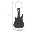 thumbnail image 2 of WHAMVOX Portable Black PU Guitar Picks Case Keychain Durable Waterproof Storage Holder for Guitar Accessories, 2 of 7