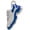Blue, variant on Silvertone Blue Running Shoe She is Clothed in Stength and Dignity Charm Necklace, 20"+3"