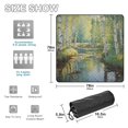 thumbnail image 3 of Trees Lake Forest Beach Blanket Outdoor Picnic Blanket 78"x 78" Waterproof Foldable for Beach Camping Travel Hiking Grass Lawn Park, 3 of 5