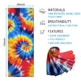 thumbnail image 2 of Colorful Tie Dye Spiral Pattern Hot Yoga Mat Towel Non Slip for Hot Yoga - Quick-Drying Yoga Mat Cover with 4 Corner Pockets with Travel Bag - Hot Yoga Towel Non Slip 74"x26", 2 of 6