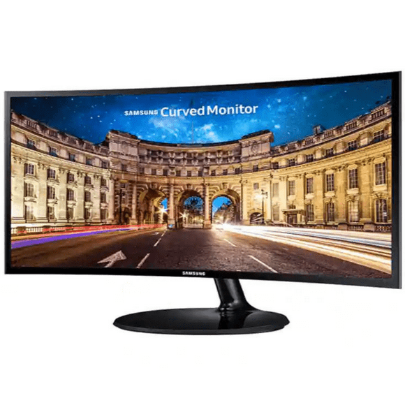 Samsung C24F390FHN - CF390 Series - LED monitor - curved - 24" (23.5" viewable) - 1920 x 1080 Full HD (1080p) @ 60 Hz - VA - 250 cd/m������ - 3000:1 - 4 ms - HDMI, VGA - high glossy black