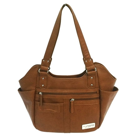 VISM Concealed Carry Hobo Bag Brown, Large (Best Rated Concealed Carry Purses)