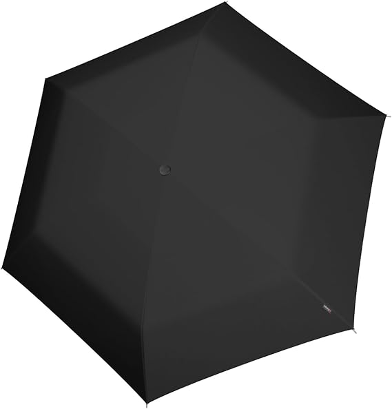 Knirps US.050 Adult Windproof Pocket Size Manual Rain Umbrella, Carrying Case, Black, 1
