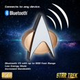 thumbnail image 5 of FAMETEK Star Trek Next Generation Bluetooth Communicator Badge 2026 Edition - TNG Bluetooth ComBadge with Chirp Sound Effects, Microphone & Speaker – Star Trek Memorabilia, Gifts and Collectibles, 5 of 7