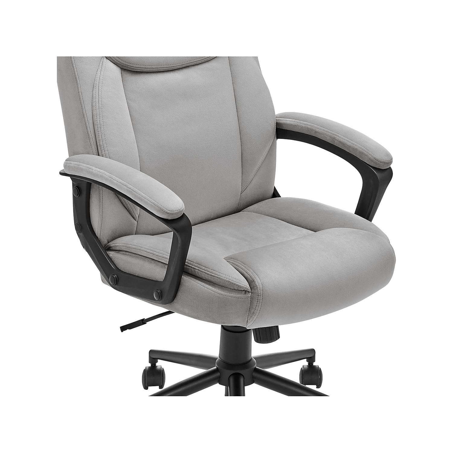 Click365 Transform 1.0 Ergonomic Mid Back Desk Chair Fabric Light Grey