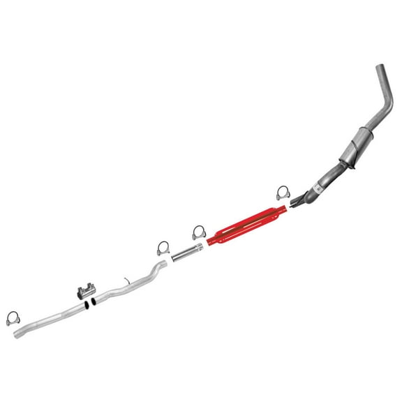 High Flow ce Muffler Kit for Dodge for Dakota 05-10 (3.7L, 4.7L) - 100% for Fit Accuracy with Adjustable Clamp-On Design