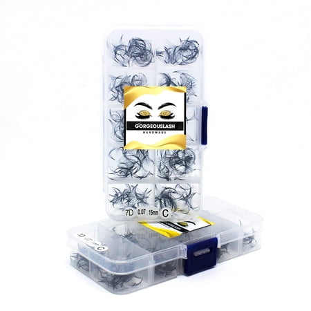 7D Lashes. 1000 Premade Volume Fans. 0.07mm Thickness. Eyelash Extension. Handmade!
