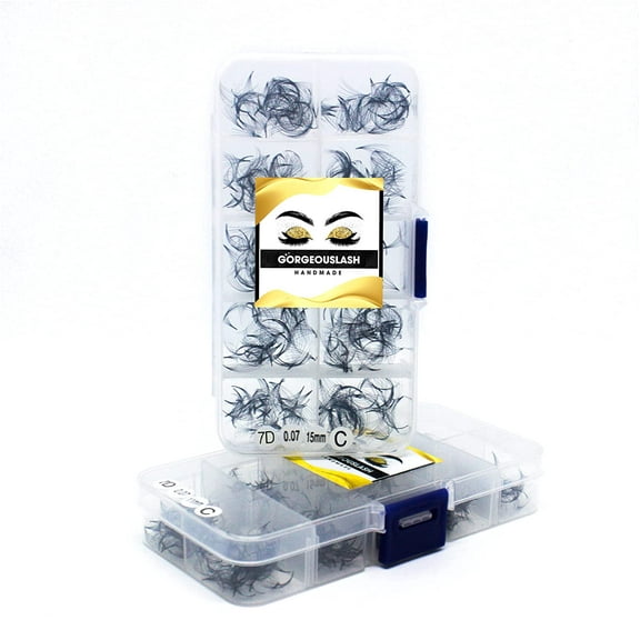 7D Lashes. 1000 Premade Volume Fans. 0.05mm Thickness. Eyelash Extension. Handmade!