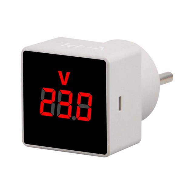 Medidores de voltaje digital EU Plug AC 50-380V Volt Gauge Meter para medir voltaje