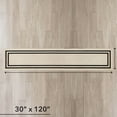 thumbnail image 2 of Washable Skid-Resistant Runner Rug, Border, Natural Twist and Black, 30 " x 120", 2 of 9