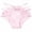 Pink, variant on Xijirk Women Panties with Lace Triple Strap Waist Bow Detail Soft Stretch Mid Rise for Daily Night Wear,White,M
