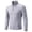 Light Gray, variant on Men's Quarter Zip Mock Neck Pullover Sweater Long Sleeve Solid Knit Top