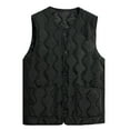 thumbnail image 5 of Women's Lightweight Down Vest, Sleeveless Quilted Puffer Jacket with Cotton Blend Shell, Warm Winter Insulated Vest, Slim Fit Casual Sleeveless Coat for Women, Cold Weather Thermal Vest Black XXL, 5 of 5