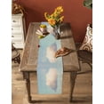 thumbnail image 5 of Vintage Clouds Table Runner 60 Inches, Retro Modern Nature Sky Landscape Bed Runner Dresser Scarves Tabletop for Indoor Outdoor Parties/Ceremony/Banquet, 13" x 60", 5 of 8