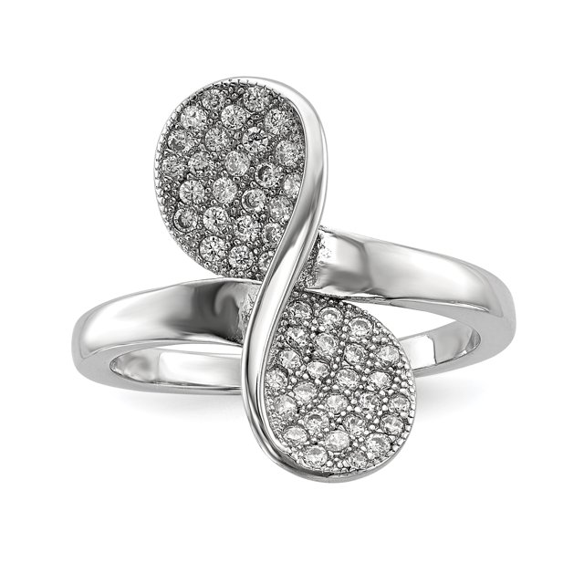 Bague Pierre Zircon Cubique en Argent Sterling 925
