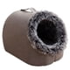 thumbnail image 1 of Pet Scratchproof Kennels House Bed Enclosed Plush Pet Kitten Nest, B, 1 of 5