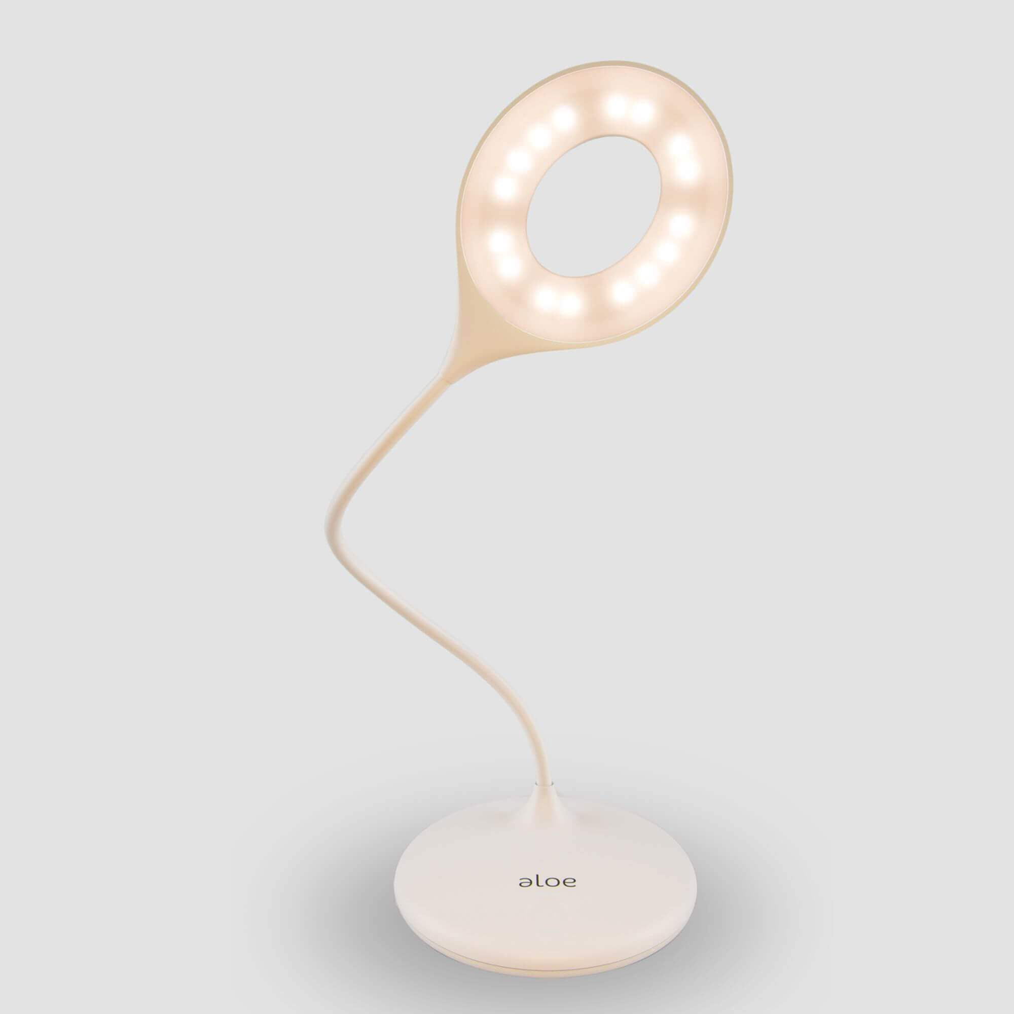 Aloe Green Light Therapy Desk Lamp for Migraine Relief, Touch Adjustable Brightness, Dual Green & Natural White Light, Flicker-Free 520 nm, Family Tree Remedies