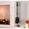thumbnail image 2 of Juego de herramientas para chimenea Fire Beauty, 4 piezas, hierro forjado negro, 2 of 8