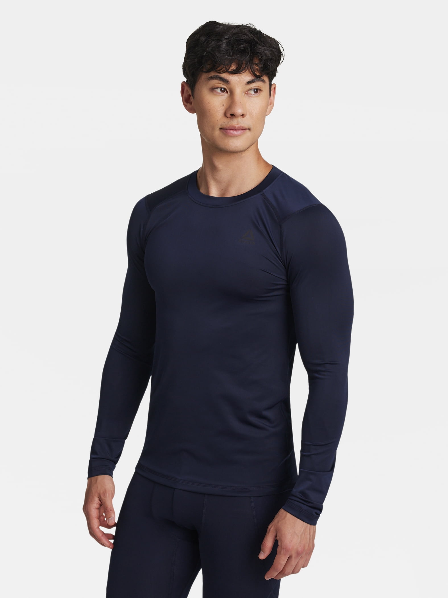 Reebok Men's and Big Men's Kinetic Compression Long Sleeve Top, Sizes XS-5XL