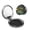 Round Shape, variant on Rubber Ducks In Soap Bubbles Portable Double-Sided Face Mirror Square, Magnifying Compact Pocket Mirror with PU Leather Cover