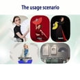 thumbnail image 4 of 2pcs pack Large Foldable Hand Fan 27cm 11inch 2pcs Black Solid Handheld Fan for DIY Painting, 4 of 7