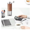 thumbnail image 2 of Manual Coffee Bean Grinder Stainless Steel Hand Coffee Mill Ceramic Burr for Aeropress, Drip Coffee, Espresso, French Press, Turkish Brew, coffee gift, 2 of 5