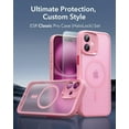 thumbnail image 3 of for iPhone 16 Pro Max Case, Compatible with MagSafe, Shockproof Military-Grade Protection, Magnetic Phone Case for iPhone 16 Pro Max, Classic Hybrid Case (HaloLock), Clear, 3 of 5