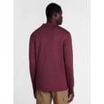 thumbnail image 3 of George Men's Interlock Polo Shirt with Long Sleeves, Sizes S-5XB, 3 of 5