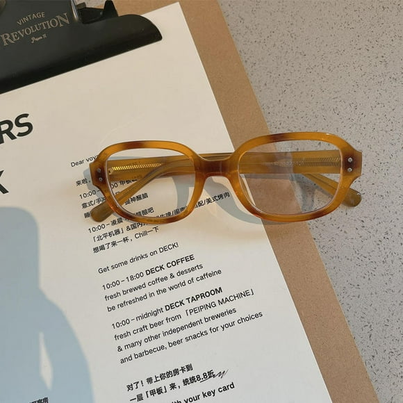 Retro Square Oval Glass Frame Red Thick Frame Anti Blue Light Glasses Solid Color Computer Reading Glass Fashion Accessories