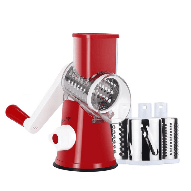 Vegetable Cheese Grater Slicer Rotary Handheld Grater Shredder