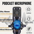 thumbnail image 4 of Podcast Equipment Bundle, V8s Audio Interface With All In One Live Sound Card And BM800 Condenser Microphone, Podcast Microphone, Perfect For Recordin, 4 of 5