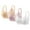Multicolor, variant on 3 Pack Womens Plus Size Bras Everyday Adjustable Supportive Full Coverage Bralette S-5XL