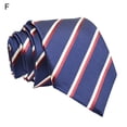 thumbnail image 2 of Honrane Men Business Tie Male Striped Arrowhead Type Wedding Tie for Wedding,Office,Banquet, 2 of 3