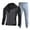 A-Black, variant on VBTAPA Track Suit for Men Color Block 2 Piece Casual Sport Outfits Athletic Jogging Matching Sets Double Zip Up Hoodie and Drawstring Sweatpants Suit with Pockets on Clearance Black XXL