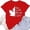 Red, variant on Women Canada Pride T Shirt Canadian Flag Graphic Print Round Neck Short Sleeve Tee Women National Day Graphic T-Shirts Fashion Women Canada Pride Casual Graphic Top