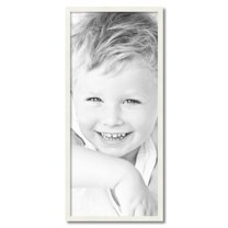 ArtToFrames 17" x 39" White Picture Frame, 17x39 inch White Wood Poster Frame (WOM-5138)
