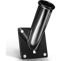 Anley Flag Pole Mounting Bracket at 45 Degree Angle Aluminum 1.25" Diameter (Black)